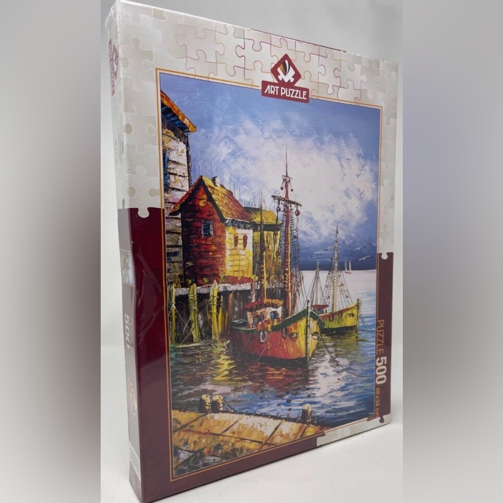 Art Puzzle ~ The Orange Port By Turuncu Liman ~ 500 Piece Puzzle🧩